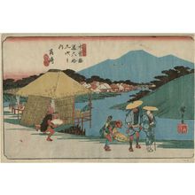 Utagawa Hiroshige: No. 14, Takasaki, from the series The Sixty-nine Stations of the Kisokaidô Road (Kisokaidô rokujûkyû tsugi no uchi) - Museum of Fine Arts