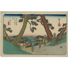 Utagawa Hiroshige: No. 49, Hosokute, from the series The Sixty-nine Stations of the Kisokaidô Road (Kisokaidô rokujûkyû tsugi no uchi) - Museum of Fine Arts