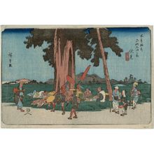 Utagawa Hiroshige: No. 51, Fushimi, from the series The Sixty-nine Stations of the Kisokaidô Road (Kisokaidô rokujûkyû tsugi no uchi) - Museum of Fine Arts