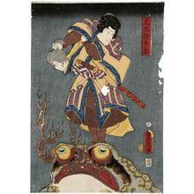 Utagawa Kunisada: Actor Ichimura Uzaemon XIII as Tenjiku Tokubei - Museum of Fine Arts