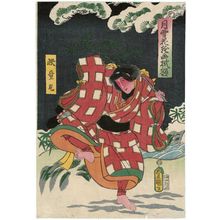 Utagawa Kunisada, 歌川国貞 (Utagawa Kunisada I (Toyokuni III))による浮世絵「Actor Sawamura Tanosuke III as Kaidômaru」