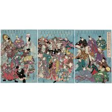 Japanese Print "Famous Nobles, Generals, and Retainers, with the Number of Years before Kaei 4 [1851] (Meike meishô meishin nensû, Kaei yonen made)" by Utagawa Kunisada, 歌川国貞 (Utagawa Kunisada I (Toyokuni III))