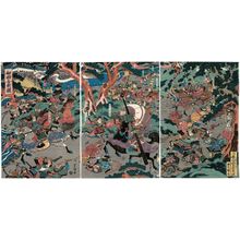 Utagawa Toyoshige: The Wada Rebellion (Wada kassen zu) - Museum of Fine Arts