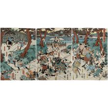 Japanese Print "Vengeance at Iga Pass, Reprinted (Igagoe katakiuchi no zu saihan)" by Utagawa Kunisada, 歌川国貞 (Utagawa Kunisada I (Toyokuni III))