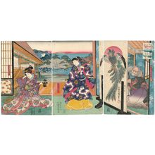 Japanese Print "Japanese print" by Utagawa Kunisada, 歌川国貞 (Utagawa Kunisada I (Toyokuni III))