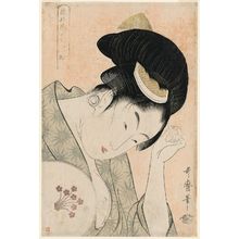 Kitagawa Utamaro: Obvious Love (Arawaruru koi), from the series Anthology of Poems: The Love Section (Kasen koi no bu) - Museum of Fine Arts
