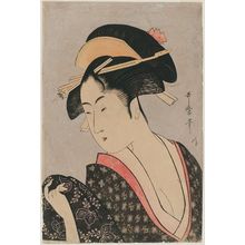 Kitagawa Utamaro: Woman Looking over Her Shoulder - Museum of Fine Arts