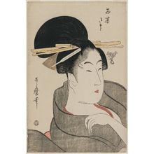 Kitagawa Utamaro: Ta... of the Western Station (Nishi eki ta-jirushi) - Museum of Fine Arts