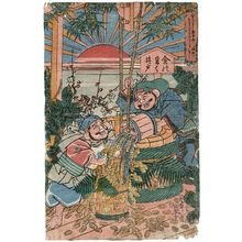 Utagawa Kunimori: A Well Overflowing with Gold (Kane no waku ido) - Museum of Fine Arts