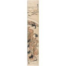 Isoda Koryusai: Twilight Snow on Yatsuyama (Yatsuyama no bosetsu), from the series Fashionable Eight Views of Shinagawa (Fûryû Shinagawa hakkei) - Museum of Fine Arts