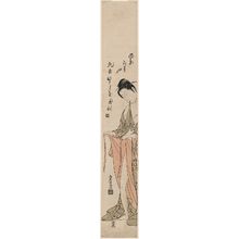 Torii Kiyomitsu: Woman Dressing after the Bath - Museum of Fine Arts