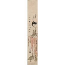 鳥居清満: Woman Dressing after the Bath - ボストン美術館