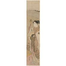 Suzuki Harunobu: Miko Dancing at a Shrine - Museum of Fine Arts