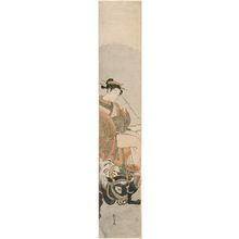 Suzuki Harunobu: Courtesan Riding an Ox; Parody of Botange Shôhaku - Museum of Fine Arts