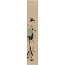 Suzuki Harunobu: Young Man Dressed as Komusô - Museum of Fine Arts