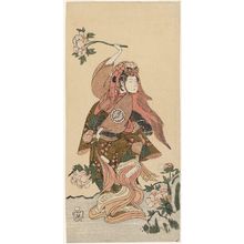 Katsukawa Shunsho: Actor Segawa Kikunojô II in the Lion Dance (Shakkyô) - Museum of Fine Arts