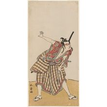 勝川春章: Actor Ichikawa Yaozô II as Sakuramaru - ボストン美術館