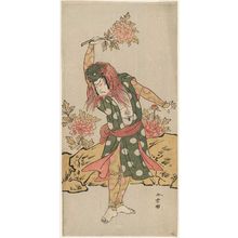 Katsukawa Shunsho: Actor Onoe Matsusuke in the Lion Dance (Shakkyo) - Museum of Fine Arts