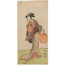 勝川春章: Arashi Hinaji as Osome in 