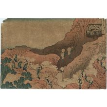 Katsushika Hokusai: People Climbing the Mountain (Shojin tozan), from the series Thirty-six Views of Mount Fuji (Fugaku sanjûrokkei) - Museum of Fine Arts