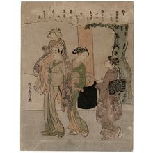 Suzuki Harunobu: The Eleventh Month (Kagurazuki), from the series Popular Customs and the Poetic Immortals in the Four Seasons (Fûzoku shiki kasen) - Museum of Fine Arts