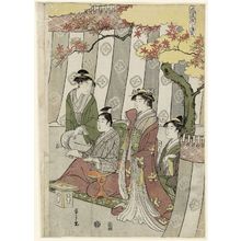 細田栄之: Momiji no ga, from the series Genji in Fashionable Modern Guise (Fûryû yatsushi Genji) - ボストン美術館