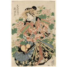 Japanese Print "Motozue of the Daimonjiya" by Keisai Eisen, 渓斉英泉 (Keisai Eisen)