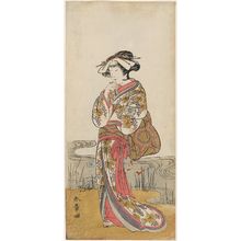 Katsukawa Shunsho: Actor Nakamura NoshioI as a dragon maiden disguised as Tamanami - Museum of Fine Arts