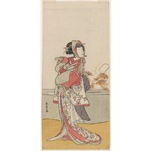 勝川春章: Actor Segawa Kikunojô III as a Dancer in a Shosa Act - ボストン美術館