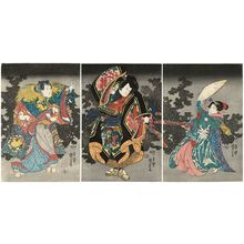 Utagawa Kuniyoshi, 歌川国芳 (Utagawa Kuniyoshi)による浮世絵「Actors」