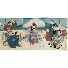 Utagawa Kuniyoshi, 歌川国芳 (Utagawa Kuniyoshi)による浮世絵「Actors」