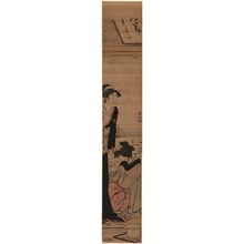 Torii Kiyonaga: Geisha and Maid Looking Out over the Bay at Shinagawa - Museum of Fine Arts