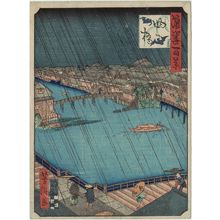 歌川芳滝: Yotsubashi Bridges (Yotsubashi), from the series One Hundred Views of Osaka (Naniwa hyakkei) - ボストン美術館