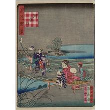 Nansuitei Yoshiyuki: Kobore-guchi, from the series One Hundred Views of Osaka (Naniwa hyakkei) - ボストン美術館
