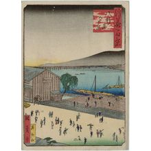 歌川国員: Evening View of Hachiken'ya (Hachiken'ya yûkei), from the series One Hundred Views of Osaka (Naniwa hyakkei) - ボストン美術館