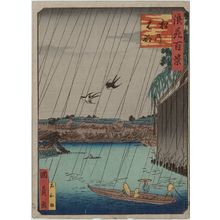 Utagawa Kunikazu: Pine Tree Point (Matsu-no-hana), from the series One Hundred Views of Osaka (Naniwa hyakkei) - Museum of Fine Arts
