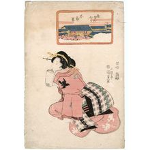 Utagawa Kunisada, 歌川国貞 (Utagawa Kunisada I (Toyokuni III))による浮世絵「Yagenbori Fudôson」