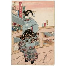 Utagawa Kunisada, 歌川国貞 (Utagawa Kunisada I (Toyokuni III))による浮世絵「Geisha of Shimanouchi (Shimanouchi geiko)」