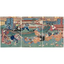 Utagawa Kunisada: Act III (Sandanme), from the series The Storehouse of Loyal Retainers, a Primer (Kanadehon Chûshingura) - Museum of Fine Arts