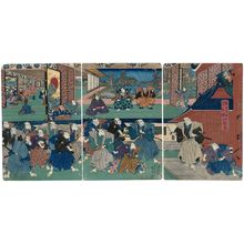 Utagawa Kunisada: Act IV (Yodanme), from the series The Storehouse of Loyal Retainers, a Primer (Kanadehon Chûshingura) - Museum of Fine Arts