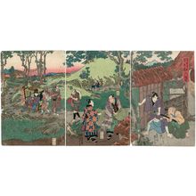 Utagawa Kunisada: Act VI (Rokudanme), from the series The Storehouse of Loyal Retainers, a Primer (Kanadehon Chûshingura) - Museum of Fine Arts