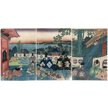 Utagawa Kunisada: Act I (Daijo), from the series The Storehouse of Loyal Retainers, a Primer (Kanadehon Chûshingura) - Museum of Fine Arts