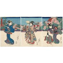 Japanese Print "Tôto Ueno no zu" by Utagawa Kunisada, 歌川国貞 (Utagawa Kunisada I (Toyokuni III))