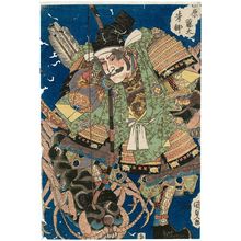 Japanese Print "Tawara Tôda Hidesato" by Utagawa Kunisada, 歌川国貞 (Utagawa Kunisada I (Toyokuni III))