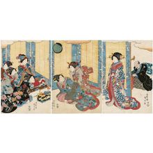 歌川国貞: Ukiyo nenchû gyôji, Mutsuki - ボストン美術館