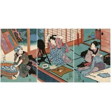 Utagawa Kunisada: Sakaegusa tôsei musume - Museum of Fine Arts