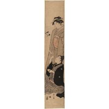 細田栄之: Parody of the Taoist Immortal Zhang Guolang (Chôkarô) - ボストン美術館