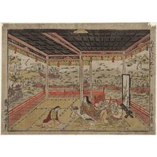 Tanaka Masunobu: Eight Views of Ômi Seen from Ishiyama Temple (Ômi hakkei Ishiyama no zu) - Museum of Fine Arts