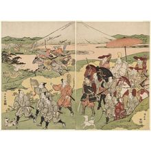 Torii Kiyonaga: Yoritomo's Hunt at the Foot of Mount Fuji - Museum of Fine Arts