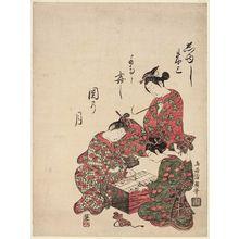 Torii Kiyohiro: Women Playing Sugoroku - Museum of Fine Arts